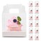 LOKQING 30 PCS Individual Cupcake Containers Single Cupcake Boxes with Handle and Inserts Clear Plastic Favor Boxes